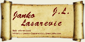Janko Lašarević vizit kartica